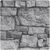 Motif fabric "Stone wall gray"