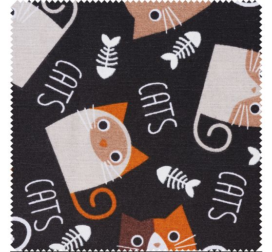 Motif fabric "Cats"