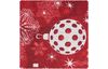 Motief stof linnen optiek "Kerstballen rood"
