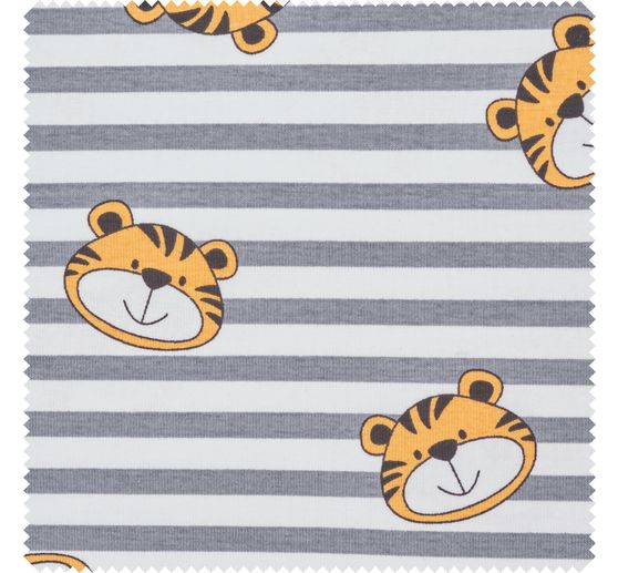 Jersey fabric "Tiger and stripes"