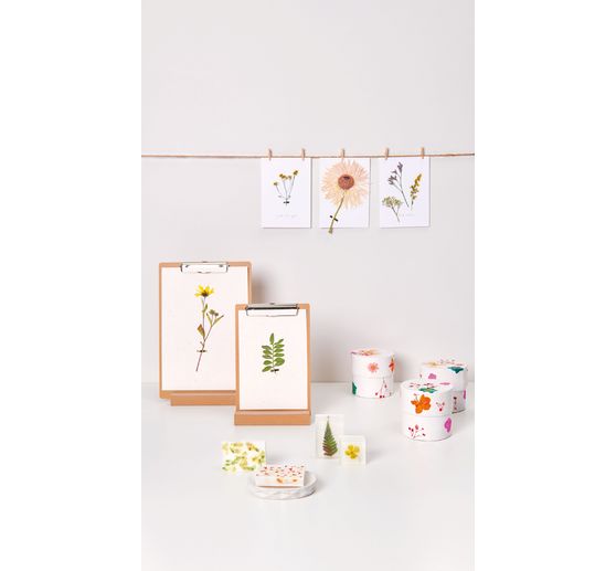 Rico Design Mix Set pressed flowers "Pink Violet"