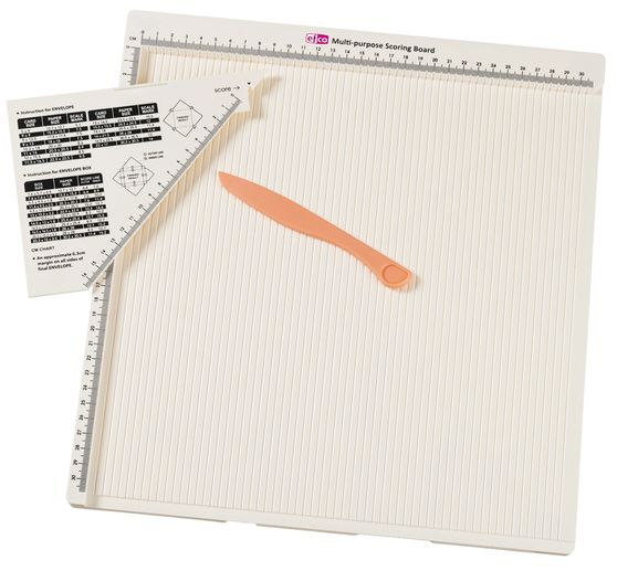 Multifunction folding board for cards, envelopes and gift boxes
