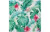 Motif fabric "Monstera and flowers", acrylic coated