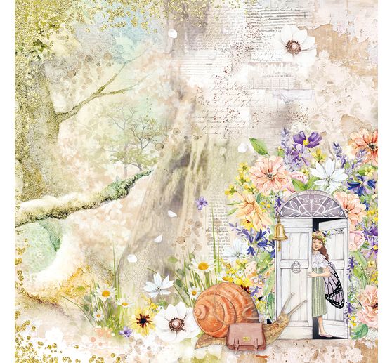 Scrapbook papier "Enchanted Land"