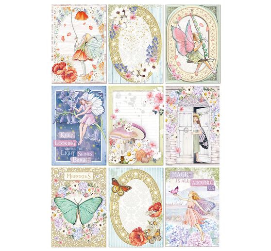 Paper set "Enchanted Land", 9 sheets, A4