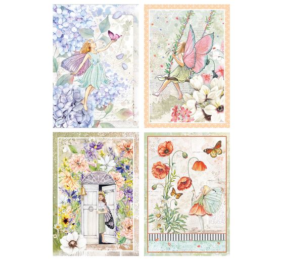 Paper set "Enchanted Land", 9 sheets, A4