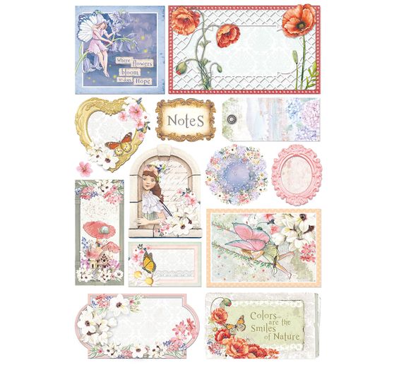 Paper set "Enchanted Land", 9 sheets, A4