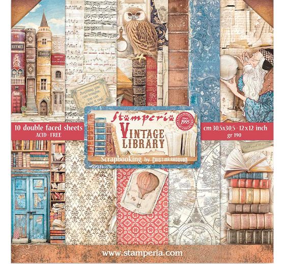 Vintage scrapbooking shop paper