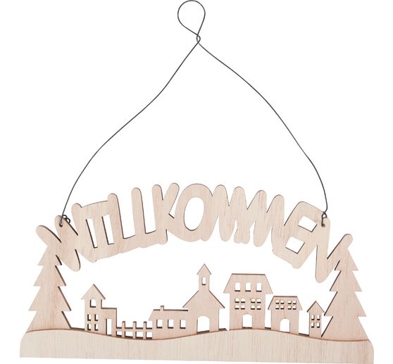 VBS Houten bord "Welkom"