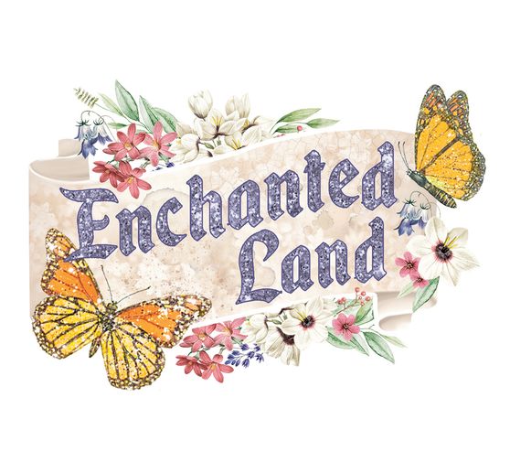 Paper set "Enchanted Land", 9 sheets, A4