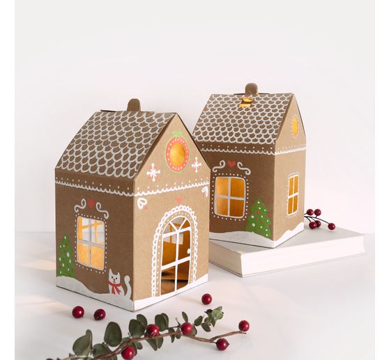 Kraft karton huisjes