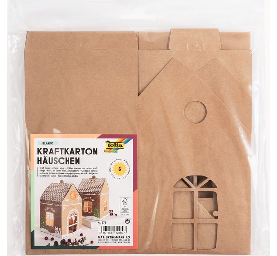 Kraft karton huisjes