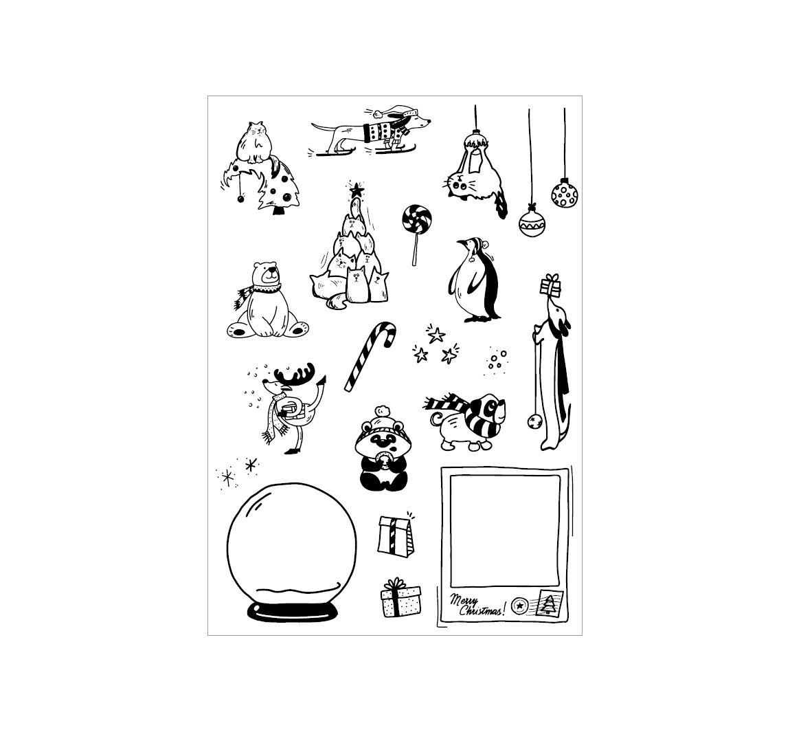 VBS Siliconenstempel "Christmas Animals"