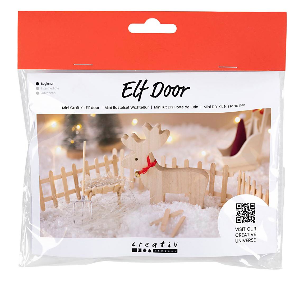 Mini Knutselkit kerstman deur "Rendier"