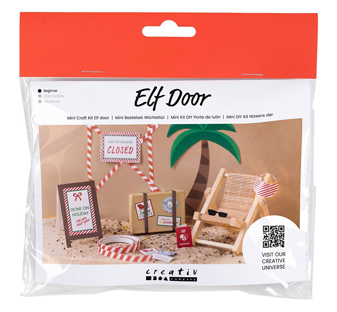 Mini Knutselkit kerstman deur "Op vakantie"