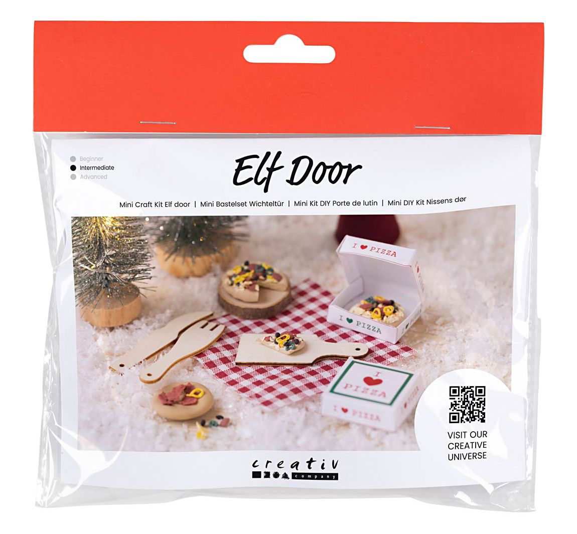 Mini Knutselkit kerstman deur "Pizza"