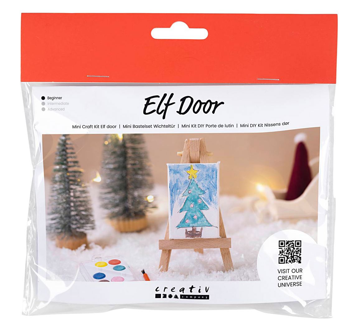 Mini Knutselkit kerstman deur "Kunstenaar"
