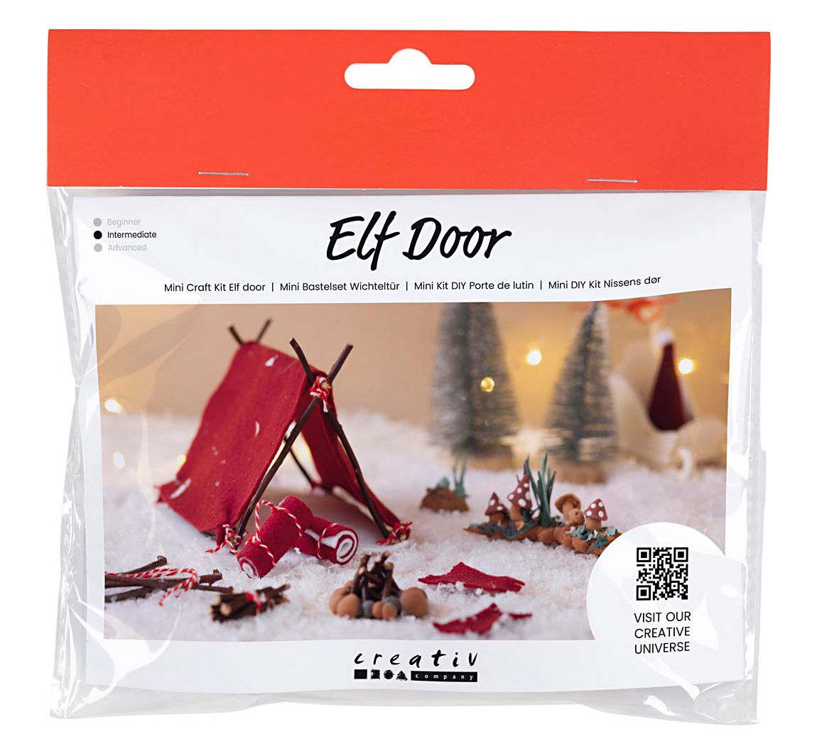 Mini Knutselkit kerstman deur "Gaan kamperen"