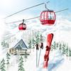 Napkin "Ski vacation"