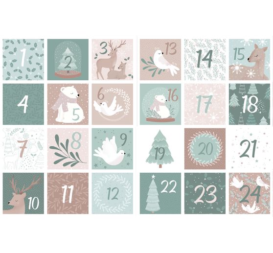 Sticker advent numbers "Let it snow"