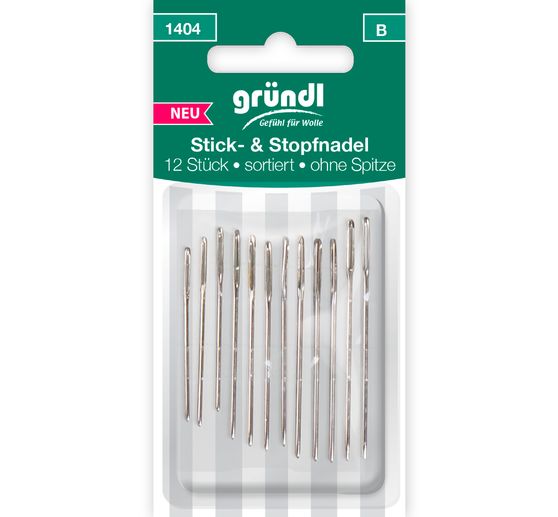 Gründl Embroidery and darning needles without point