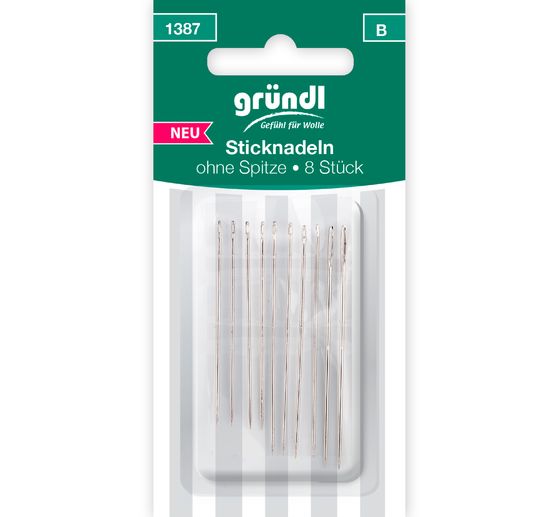 Gründl Embroidery needles without point