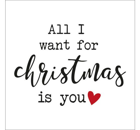 Napkin "All I want for Christmas"