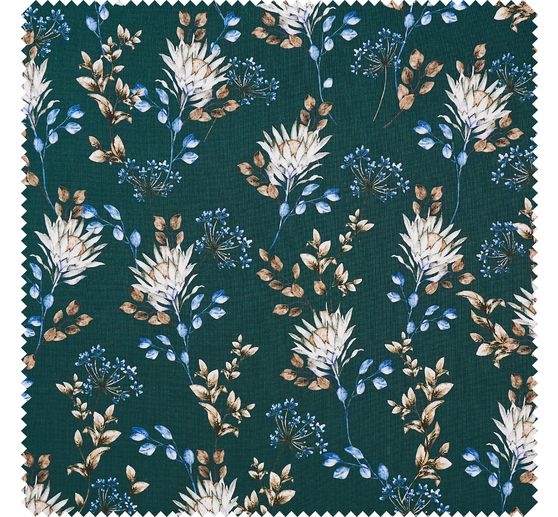 Cotton fabric "Brilliant" bright flowers