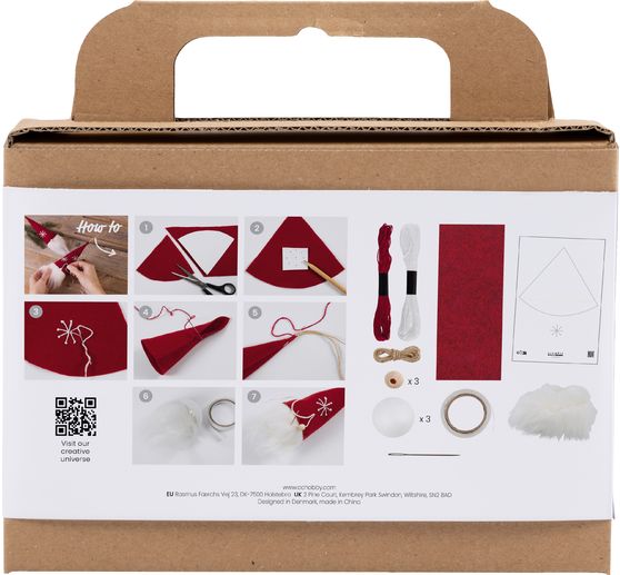 Creatieve set "Scandinavische kerstkabouter"