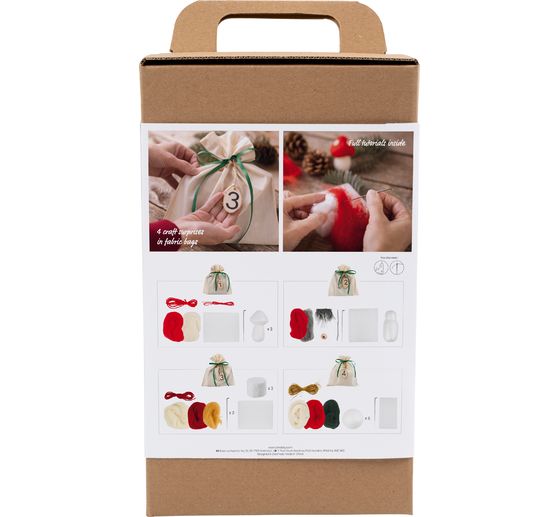 Creatieve set adventskalender "Vilten"