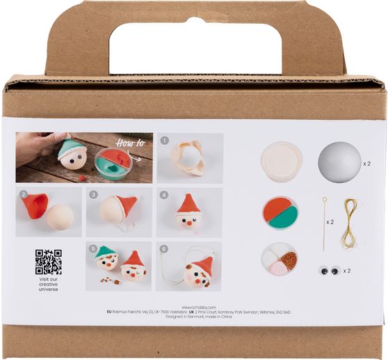 Mini creatieve set "Kerstballen"