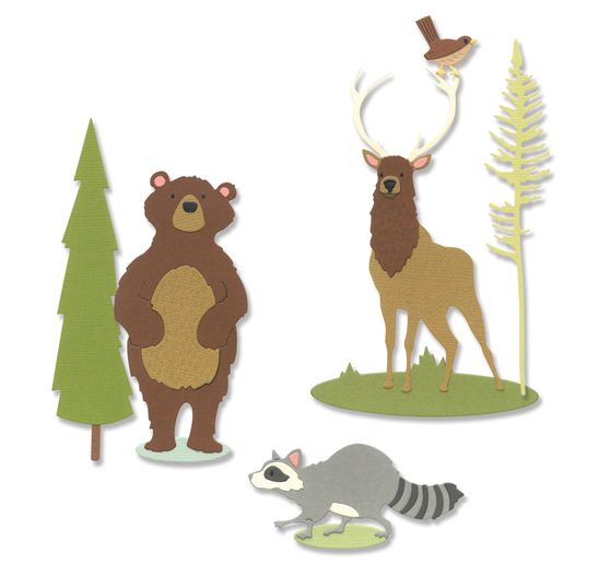 Sizzix Thinlits Ponssjabloon "Forest Animals #2"