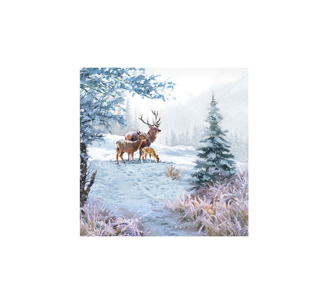 Servet "Winterbos scène"