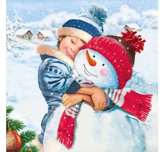 Servet "Sweet Snowmen"