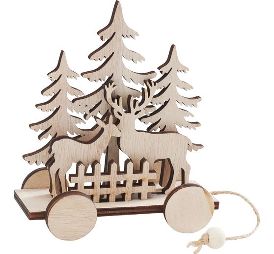VBS Wooden building kit "Reindeer wagon"