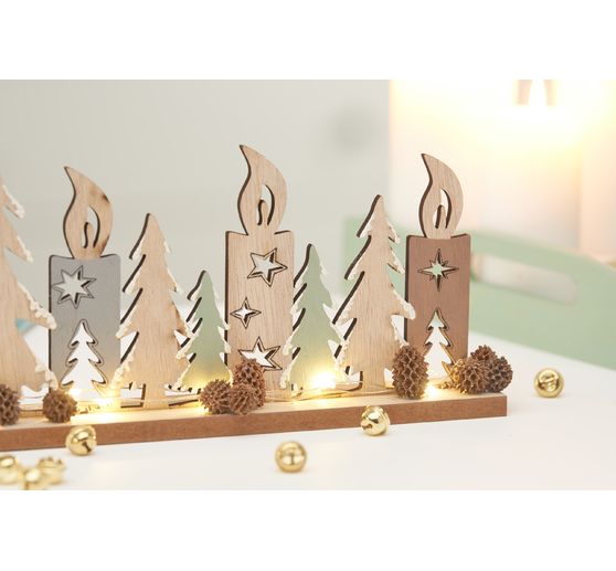VBS Micro LED chain of lights, with timer, 10 LEDs