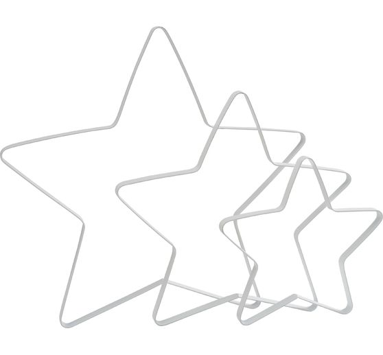 Metalen ring ster "Auri", wit