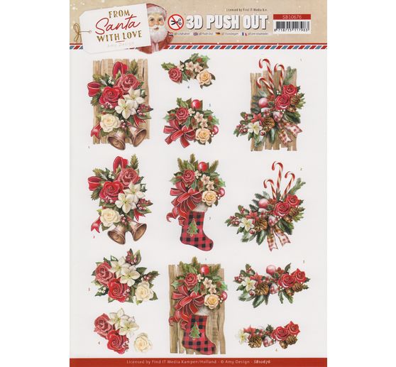 3D stansvel set "From Santa with love"