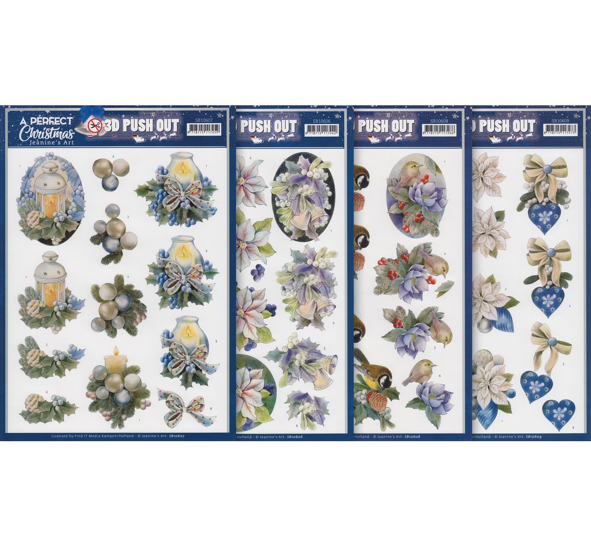 3D stansvel set "A perfect Christmas"
