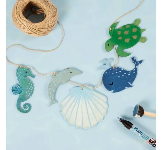 Decoratieve hanger "Zeedieren", 5 stuks