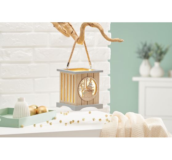 VBS Lantaarn "Snowmen", MDF gefineerd