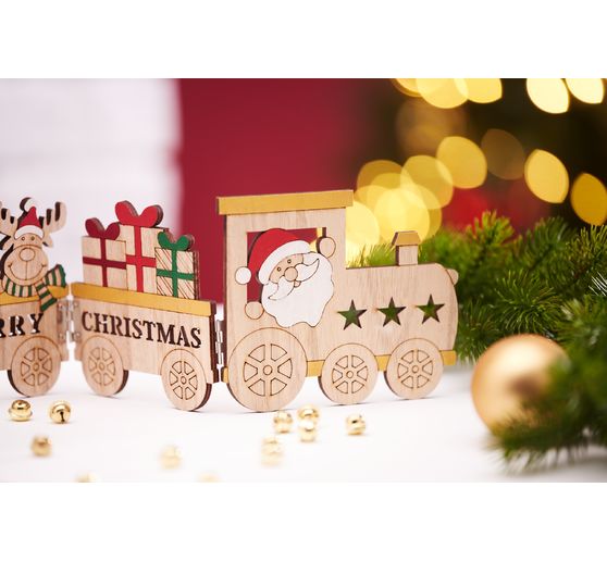 VBS Houten silhouet "Kersttrein"