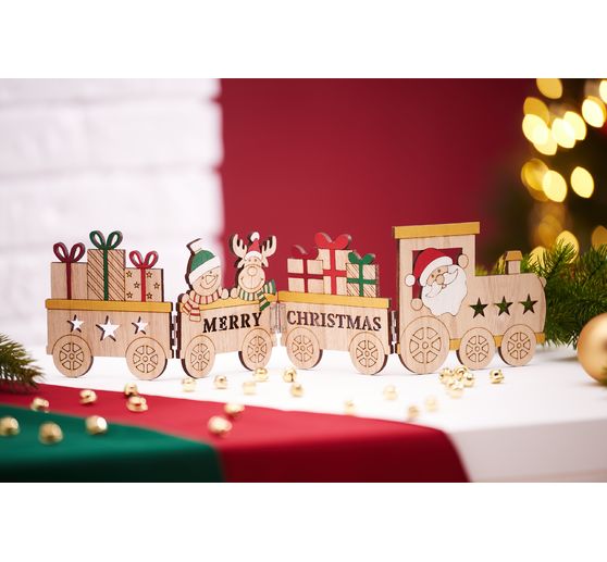 VBS Houten silhouet "Kersttrein"