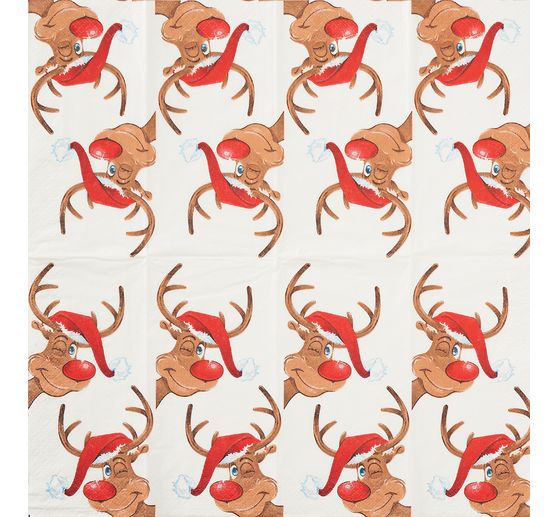 Papieren zakdoeken "Rudolph"