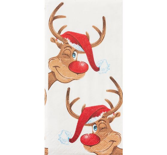 Papieren zakdoeken "Rudolph"