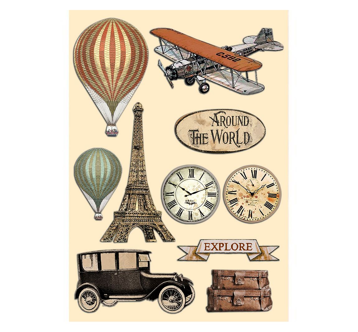 Lasercut motief "Around the World"
