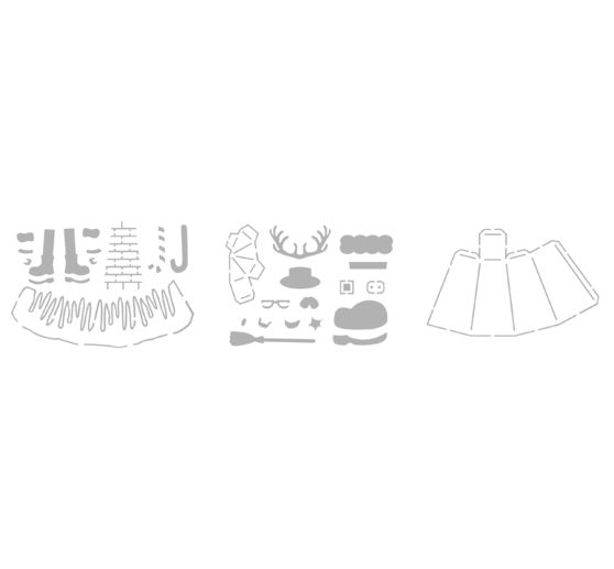 VBS Stencil set "Christmas boxes"