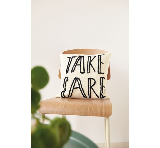 Rico Design Punch Needle pakket "Kussen Take Care"