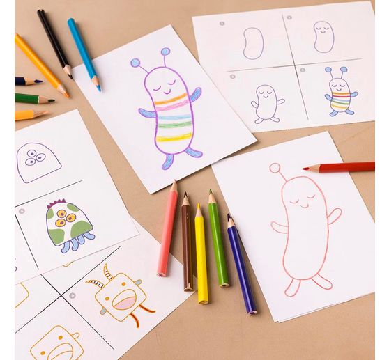 Mini creatieve set tekenen "Monster"