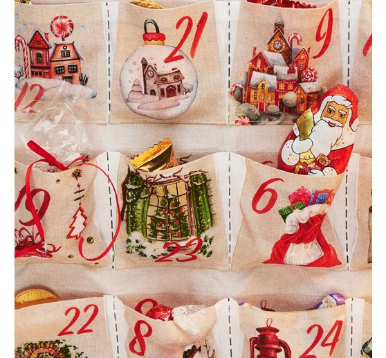 Advent calendar fabric panel "Gnome"